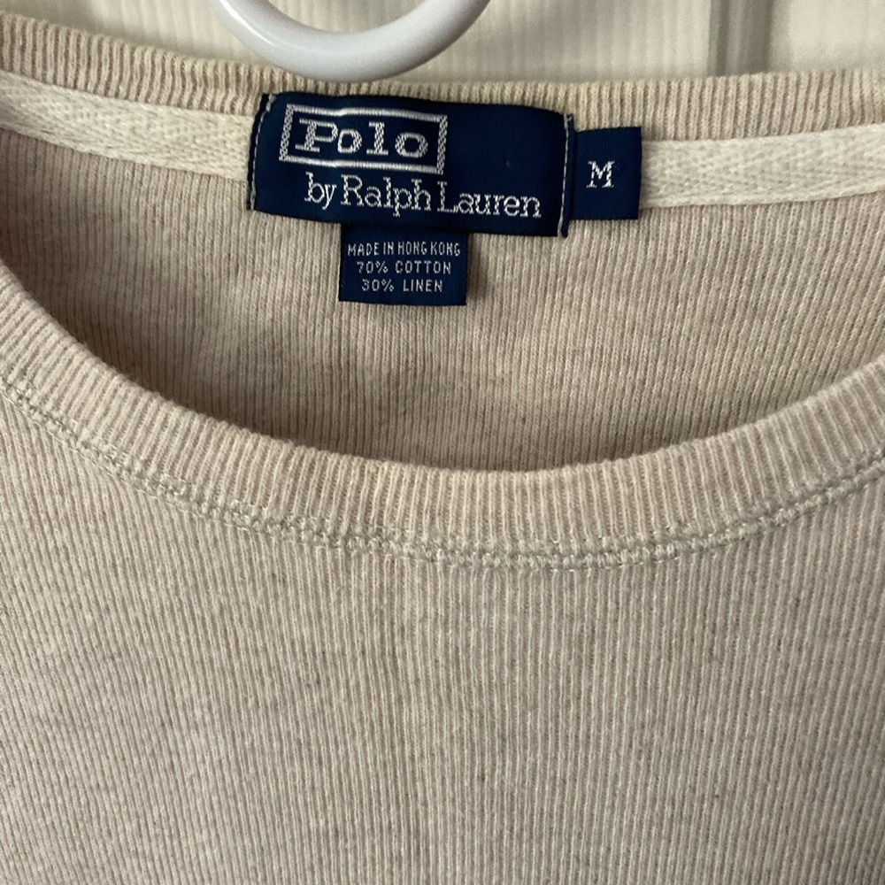 Men’s Polo by Ralph Lauren crewneck long sleeve shirt. Size: M - Picture 2 of 6